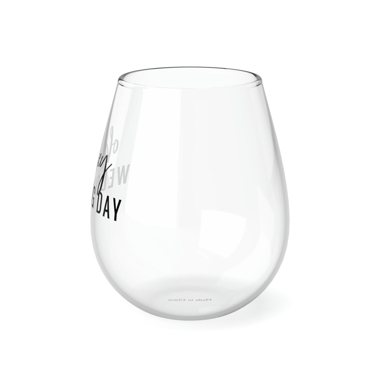 Oh Hey, Wedding Day Wine Glass Mug   