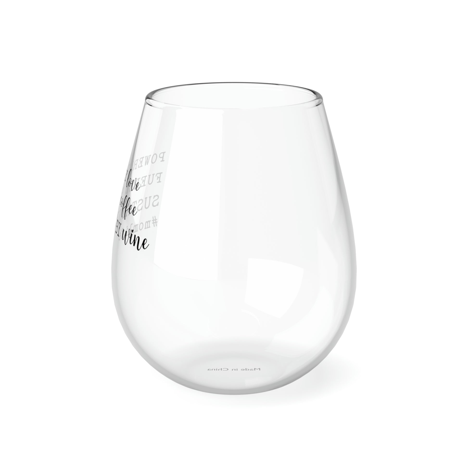 Sustained by Wine #Momlife Wine Glass Mug   