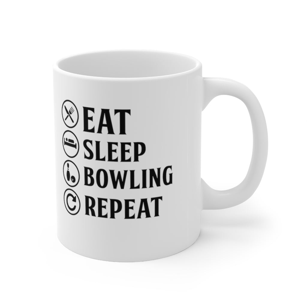 Eat, Sleep, Bowling, Repeat Coffee Mug Mug   