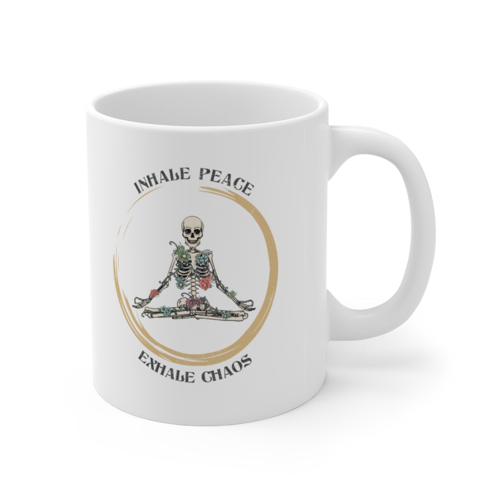 Inhale Peace, Exhale Chaos Coffee Mug Mug   